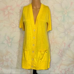 EDDIE BAUER Short Sleeve Long Cardigan S NWT